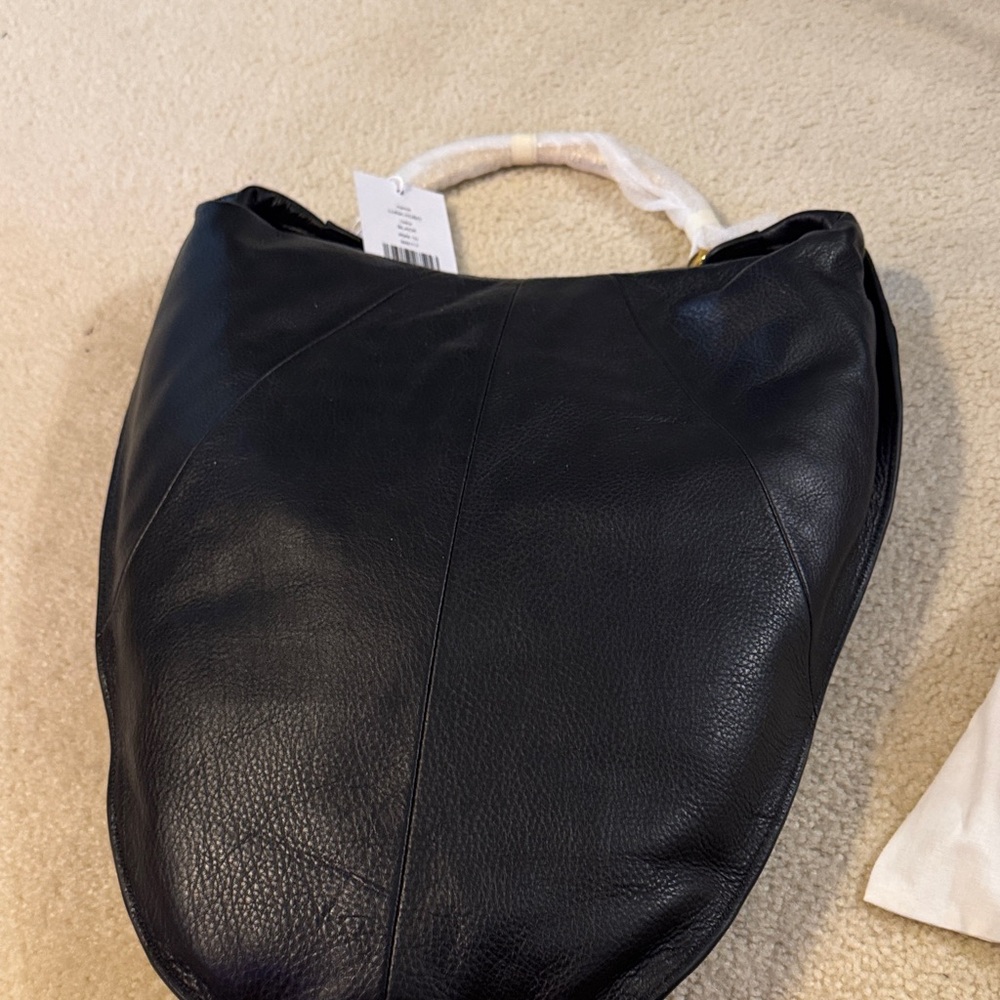 Walter Baker Sleek Black Leather Hobo Bag